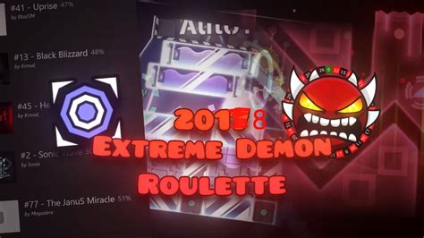 Trying to BEAT the EXTREME DEMON ROULETTE .